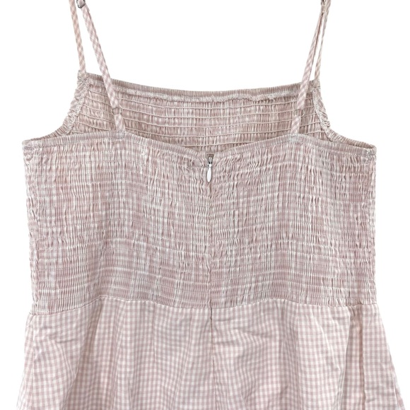 Urban Outfitters Pink Gingham Smocked Romper - Picture 5 of 7